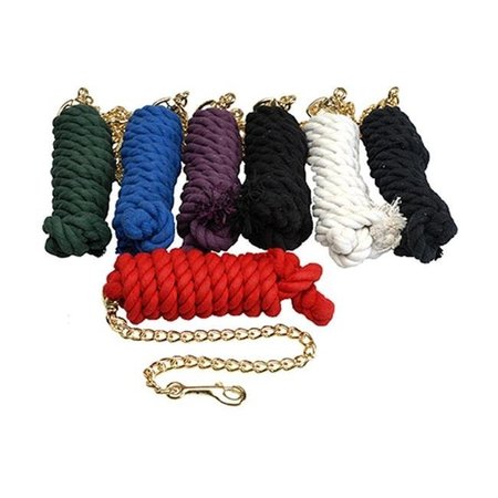 JACKS Jacks 1307-FO Cotton Lead Rope with Brass Plated Snap; Forest 1307-FO
